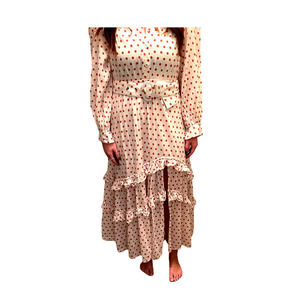 NEW STEELE "QUINN" POLKA DOT FLOUNCE DRESS